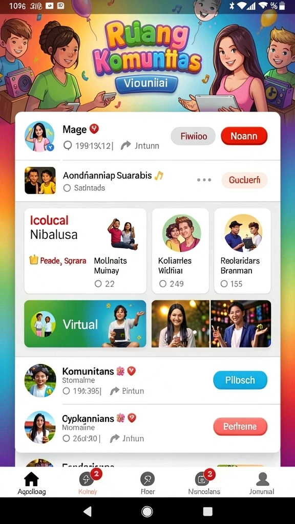 9et - Tampilan menu utama yang menarik dan mudah dinavigasi.