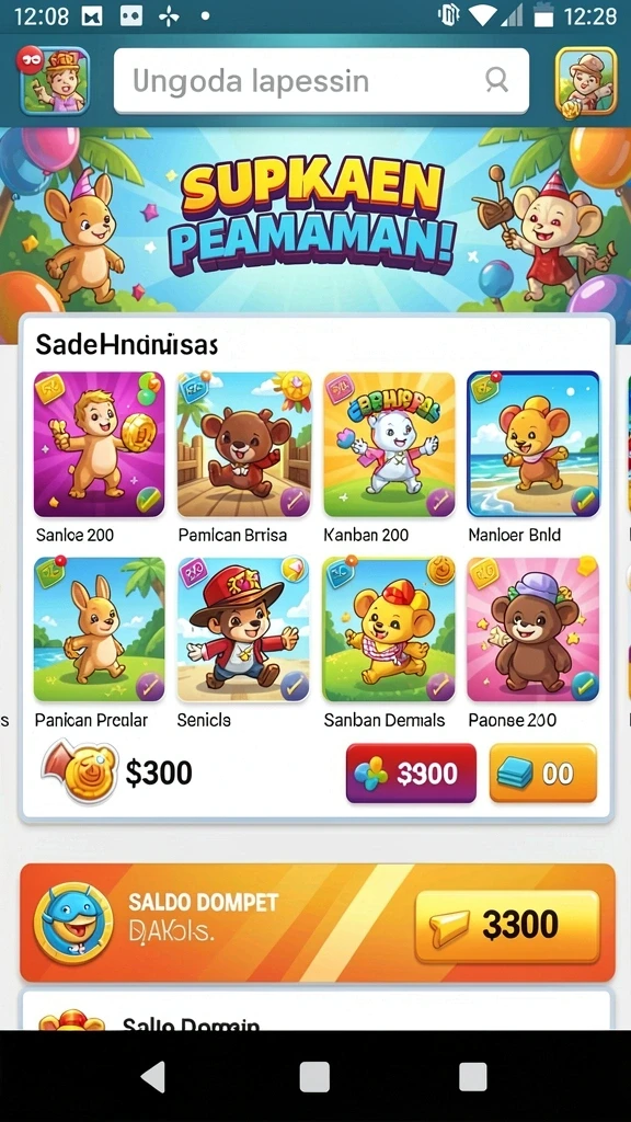 mposurga - Screenshot menunjukkan karakter utama dalam petualangan.