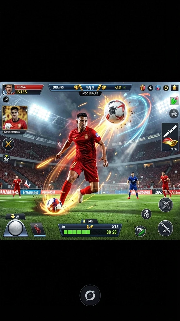 mposurga - Screenshot dengan aksi pertarungan melawan monster.